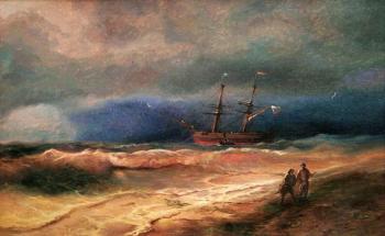 Copy of Ayvazovsky picture "Surf". Bikova Yulia