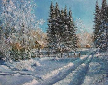 Winter road to the cottage. Konturiev Vaycheslav