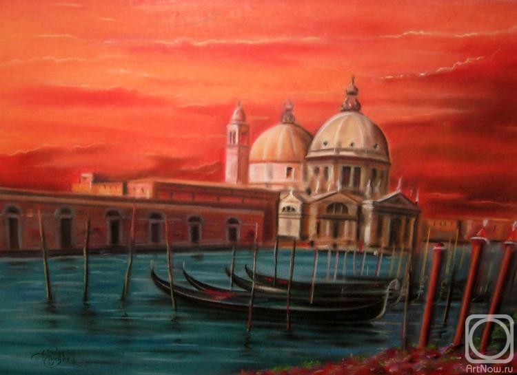 Красная Венеция» картина Дулько Николая (картон, пастель) — купить на  ArtNow.ru