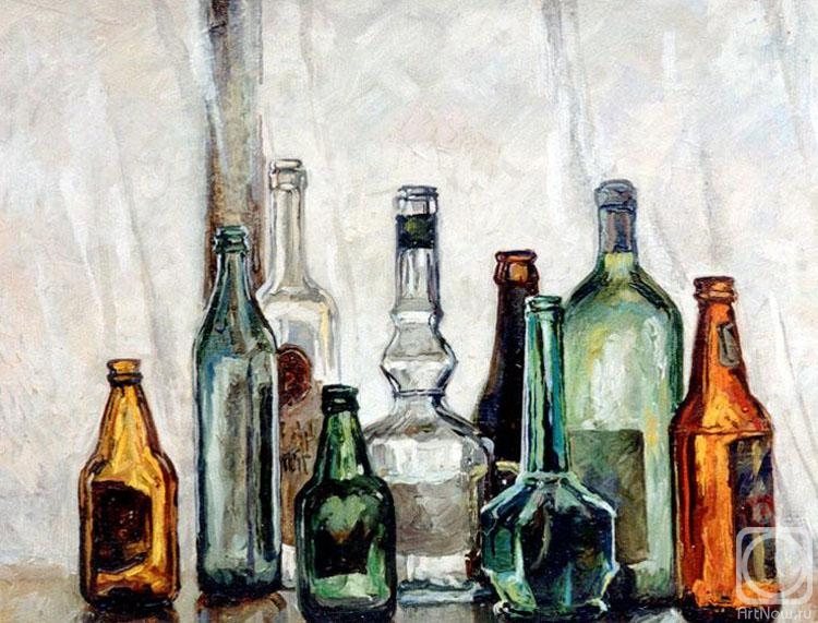 Korhov Yuriy. Bottles on the windowsill