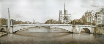 Paris. A View with the Pont de la Tournelle