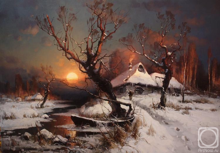 Pryadko Yuriy. Winter Evening (copy of Julius Clover)