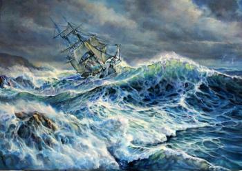 Today the wind and the waves are evil. Gluhushin Slava