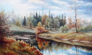 Klyazma River in autumn. Grokhotova Svetlana