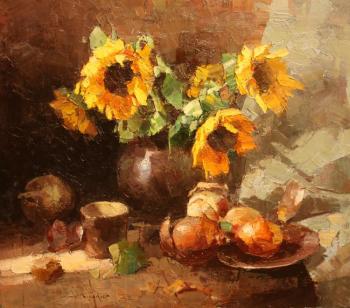 Still life with sunflowers. Pryadko Yuriy