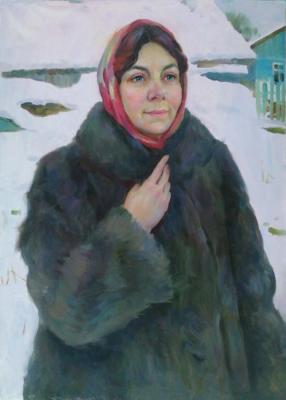Portrait of Natalia Maslova (). Dianov Mikhail