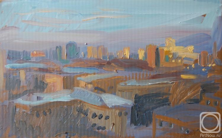 Dobrovolskaya Gayane. February, dawn, from the window