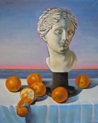Bust and oranges. Ixygon Sergei