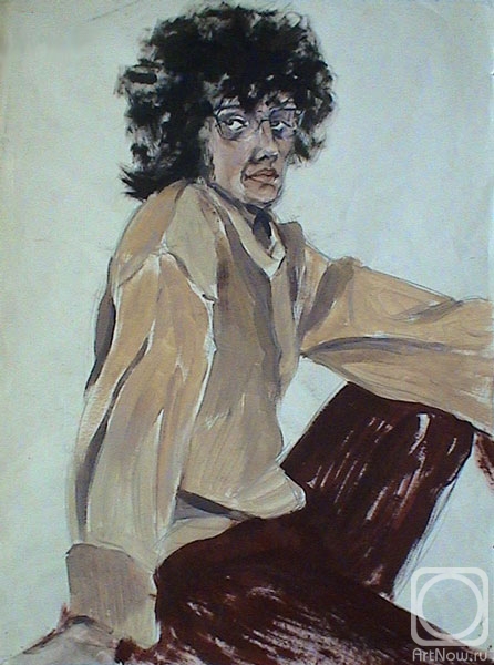 Volt Tatiana. Self-portrait in claret trousers
