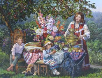 Panov Eduard Parfirevich. Still life in the garden
