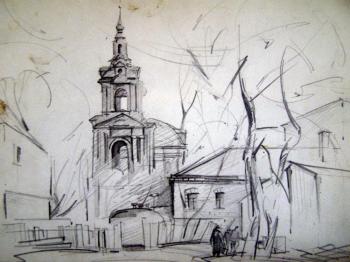 Moscow sketches 49. Gerasimov Vladimir