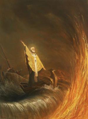 Saint Nicholas the Wonderworker. Fighting the Forces of Darkness at Sea. Efoshkin Sergey
