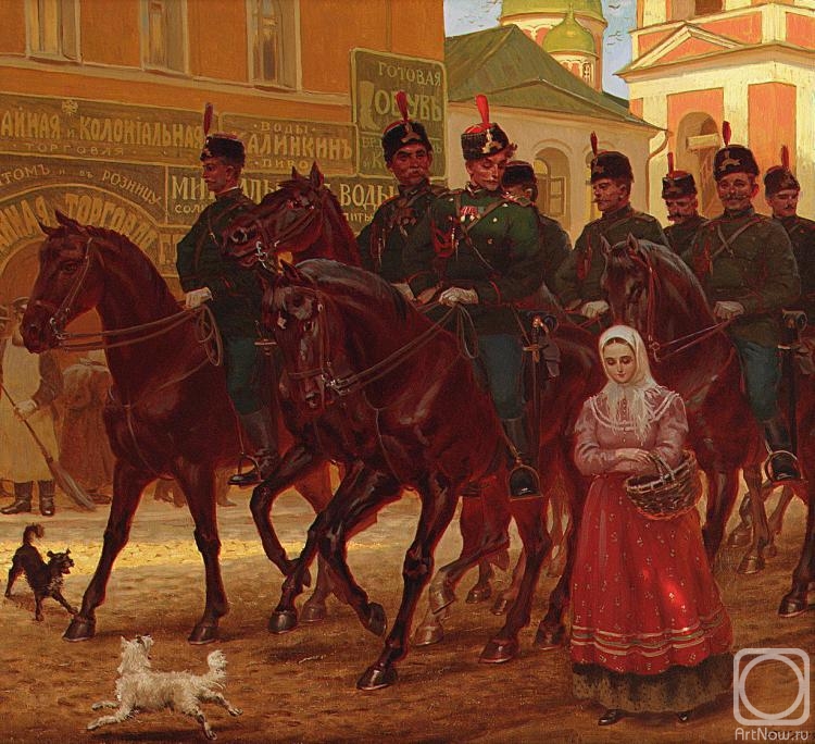 Efoshkin Sergey. Horse riding. Zaznoba. Early twentieth century