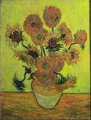 Van Gogh. Sunflowers. Sergeev Sergey