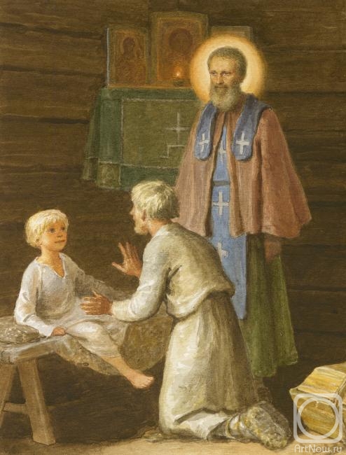 Efoshkin Sergey. Saint Sergius of Radonezh. Resurrection of the Youth