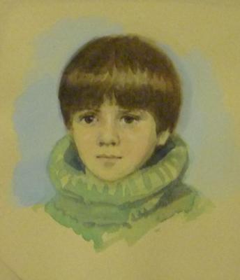 Miniature portrait. Boy. Efoshkin Sergey