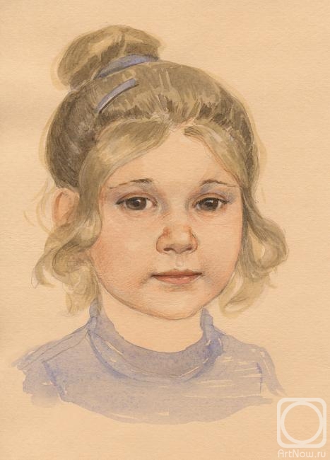 Efoshkin Sergey. Miniature portrait. The girl