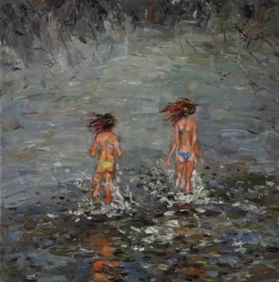 Girls Running on Water (  ). Vyrvich Valentin