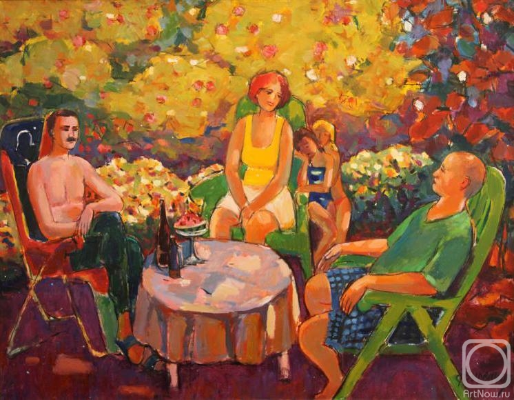 Vyrvich Valentin. Conversation in the garden