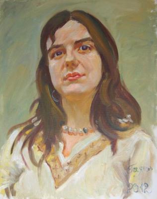 Portrait of a daughter (from life). Dobrovolskaya Gayane