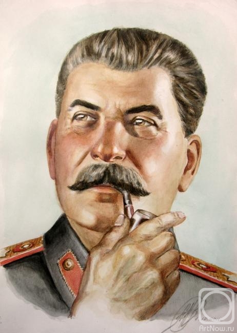 Novodvorskaya Alexandra. I.V.Stalin with a favourite tube