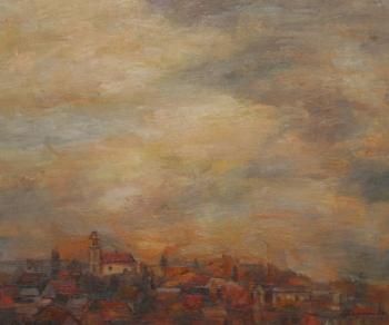 The city at sunset (  ). Vyrvich Valentin