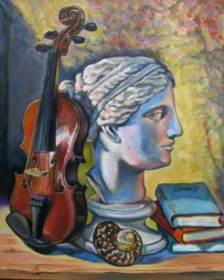 Violin and bust. Ixygon Sergei