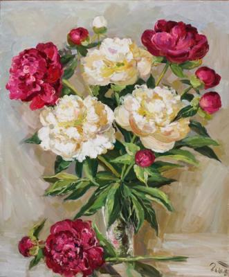 Bouquet of peonies. Gaifullina Elena