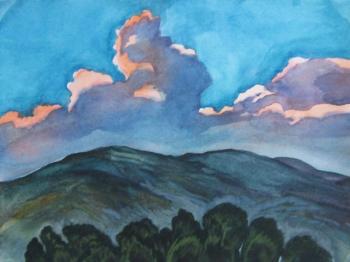 Cloud in the mountains. Rakutov Sergey