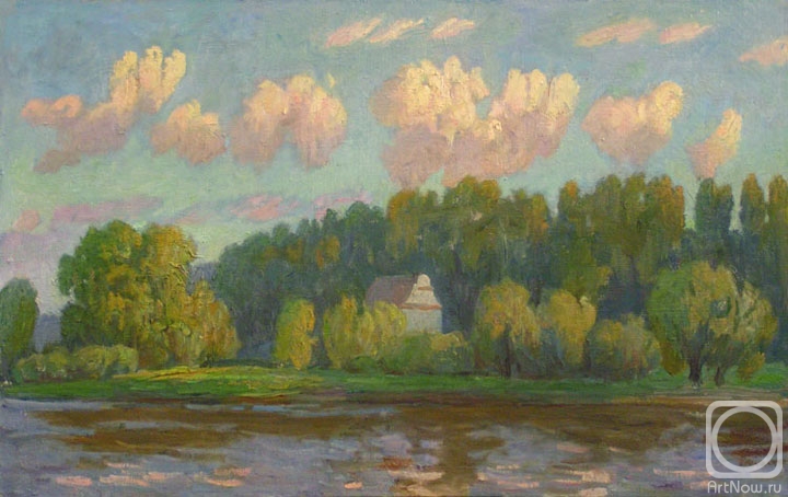 Sidorkin Valeriy. Landscape with church