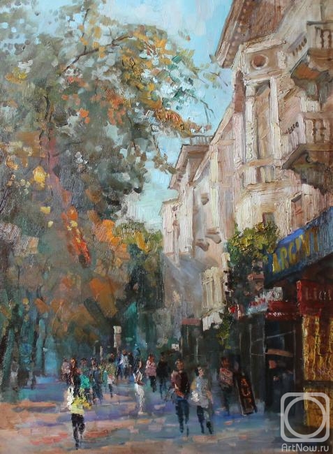 Veselkin Pavel. Stefan cel Mare Avenue in Chisinau