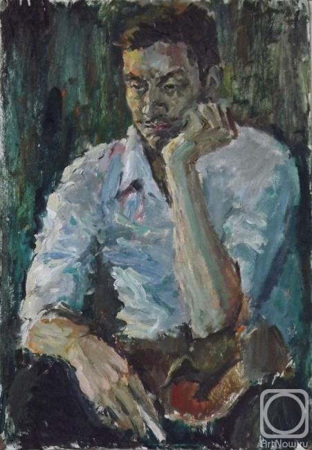 Korolev Leonid. A young man with a cigarette (etude)