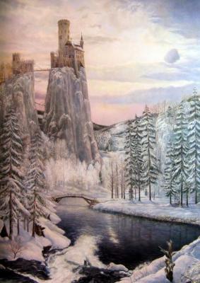 Castle-rock in winter. Hubski Yauhen
