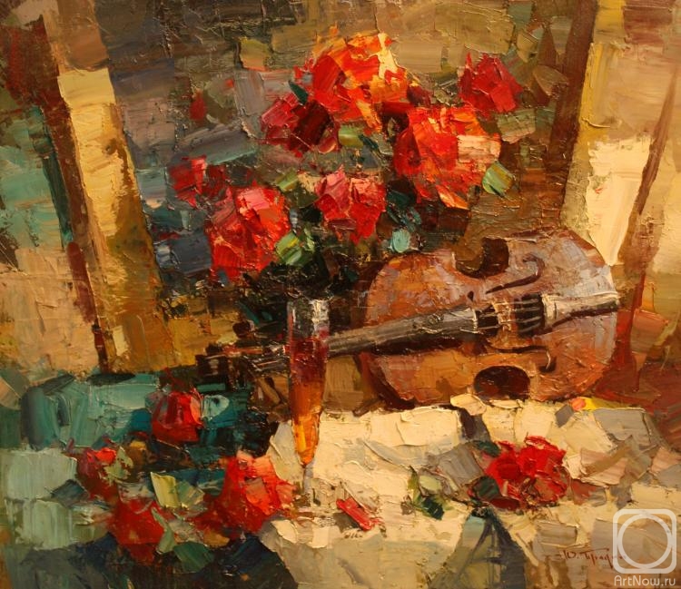Pryadko Yuriy. Still life with violin