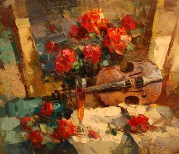 Still life with violin. Pryadko Yuriy