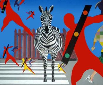 Traffic light spirits. From the series "Zebra". Farrachov Ildus
