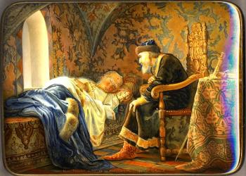 Tsar Ivan the Terrible admires Vasilisa Melenteeva. Bebihov Dmitry