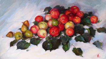 Apples, pears and a linden branch. Rybina-Egorova Alena