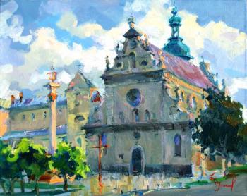 Lviv. Cathedral Square after the rain