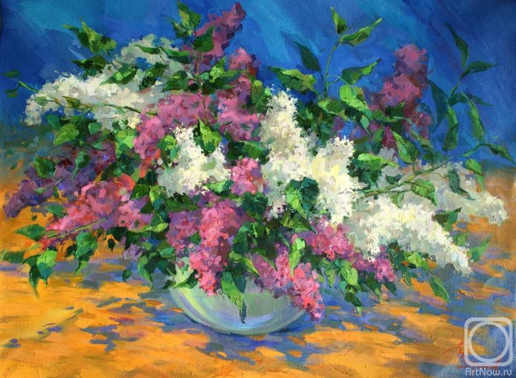 Mirgorod Igor. Lilac bush. Midday