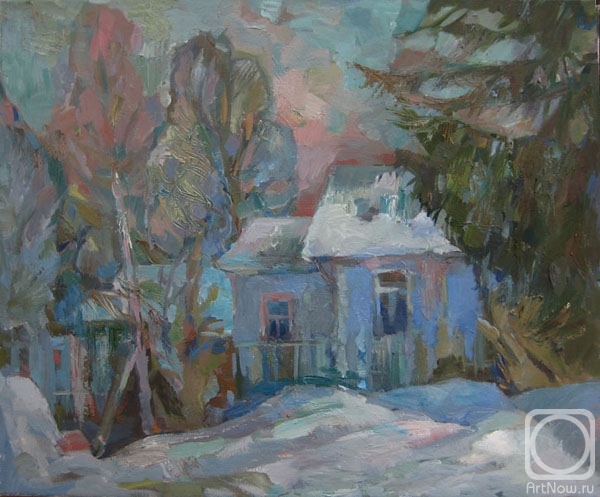 Bocharova Anna. Winter day. Neighbor's house