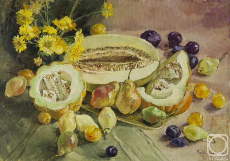 Sedyh Olga. Melon and fruit