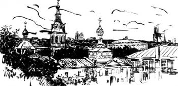 View on Andreys church (Vorobjevy Hills). Malyusova Tatiana