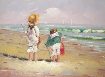 Children by the sea