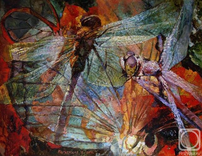 Podgaevskaya Marina. Two dragonflies