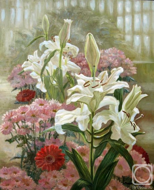Krasnova Nina. The flowers of the winter garden