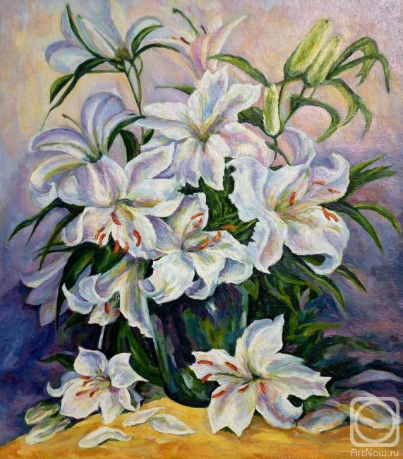 Chernay Lilia. White lilies 2