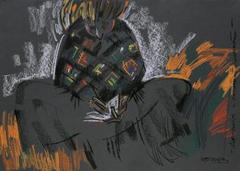 Girl with a notebook. Goda Laima