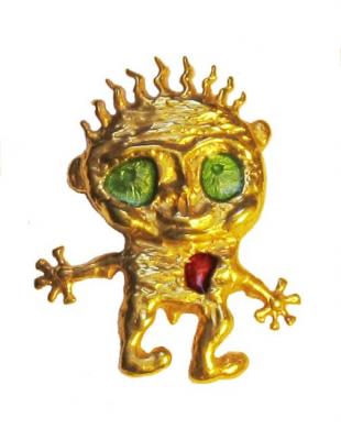 The gold man (pendant, brooch)