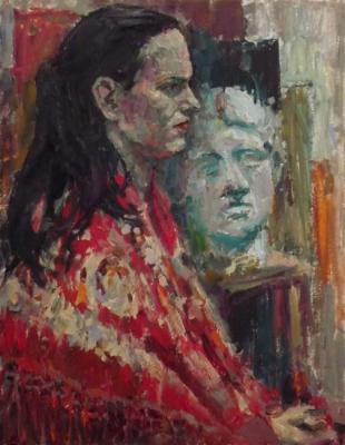 Portrait of the Artist's Model in profile. Korolev Leonid